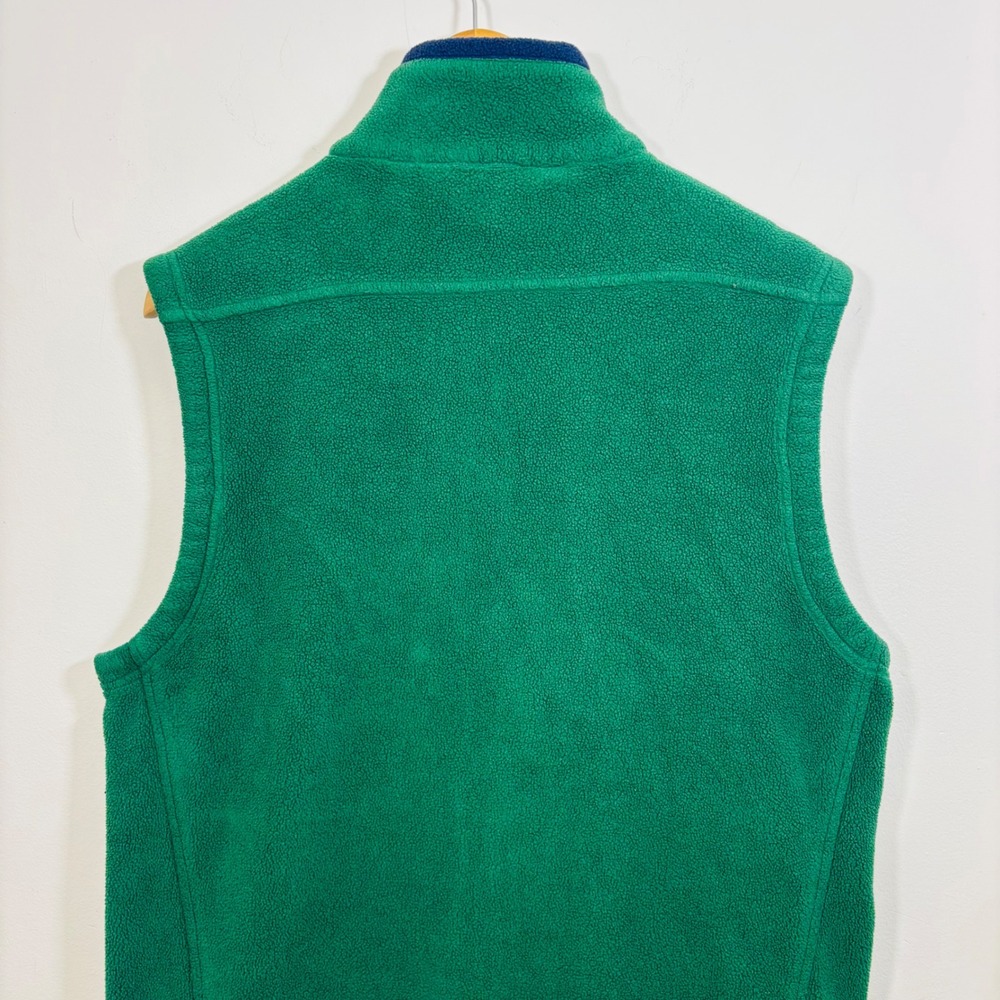 Polo Ralph Lauren Green Fleece Vest Men's Size M Full Zip Pony Logo Side Pockets - Picture 6 of 9